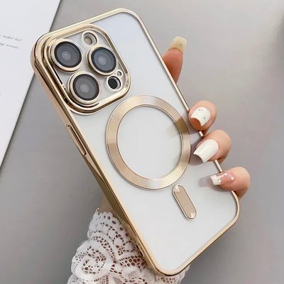 Чехол Shining With Magsafe for iPhone 14 Plus Gold 1-14050 фото