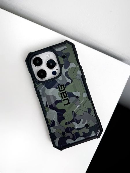 Ударопрочный чехол UAG Pathfinder Сamouflage with MagSafe для iPhone 12 Pro Max Khaki-Green 3848390000005 фото