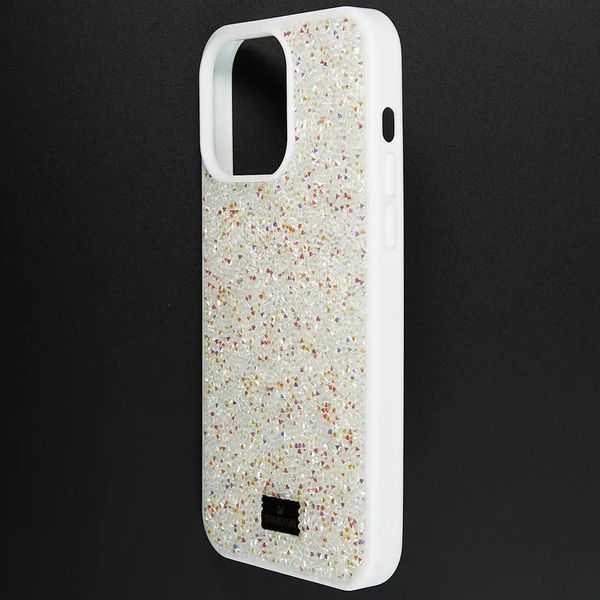 Чохол для iPhone 15 Pro Max Swarovski DIAMOND зі стразами White 981082 фото