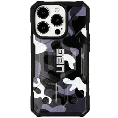 Ударопрочный чехол UAG Pathfinder Сamouflage with MagSafe для iPhone 12/12 Pro White-Black 3848370000001 фото