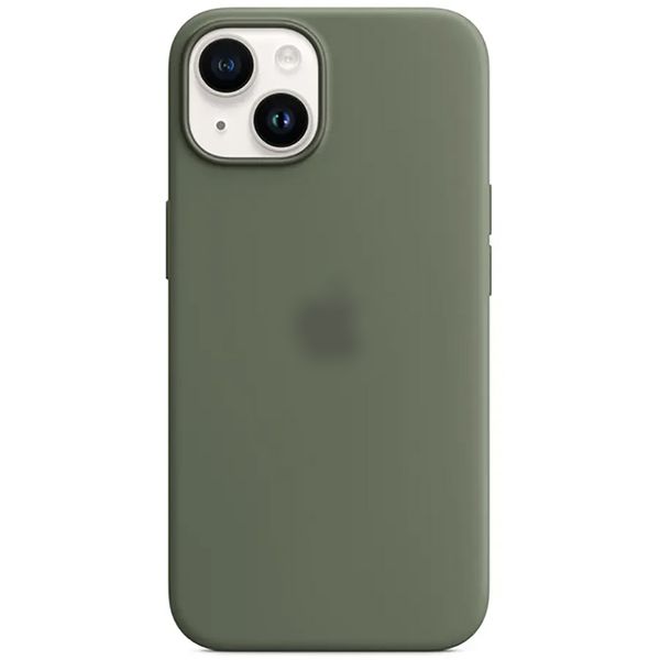 Чехол Silicone Case Full with MagSafe OEM для iPhone 14 Plus Olive 4102 фото