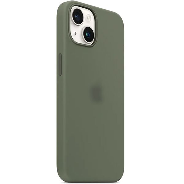 Чохол Silicone Case Full with MagSafe OEM для iPhone 14 Plus Olive 4102 фото