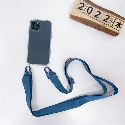 Чехол прозрачный с ремешком для iPhone 11 Pro Cobalt Blue 1-74183 фото