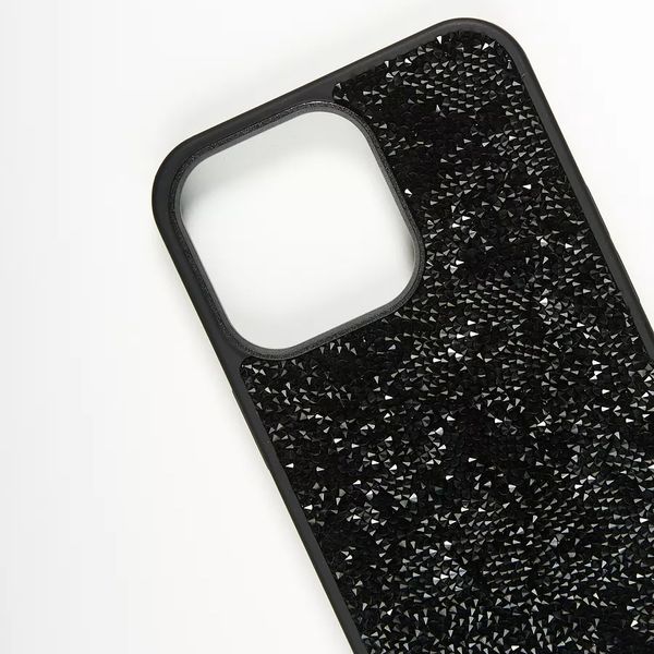 Чохол для iPhone 15 Pro Swarovski DIAMOND зі стразами Black 981071 фото