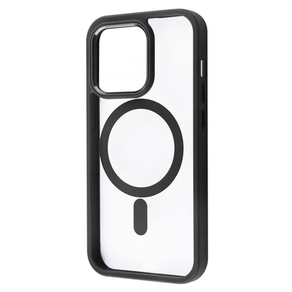 Чохол Crystal Guard Case with MagSafe для IPhone 12 / 12 Pro Black 505172 фото