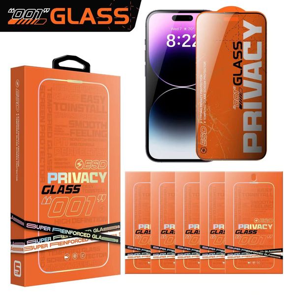 Захисне Скло Антишпигун для iPhone 15 Pro Max ESD Privacy Glass 2-00201 фото