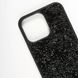 Чохол для iPhone 15 Pro Swarovski DIAMOND зі стразами Black 981071 фото 2