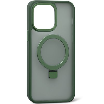 Чехол Matt Guard MagSafe Case для iPhone 15 Pro Max Dark Green кольцо подставка 1-15005 фото