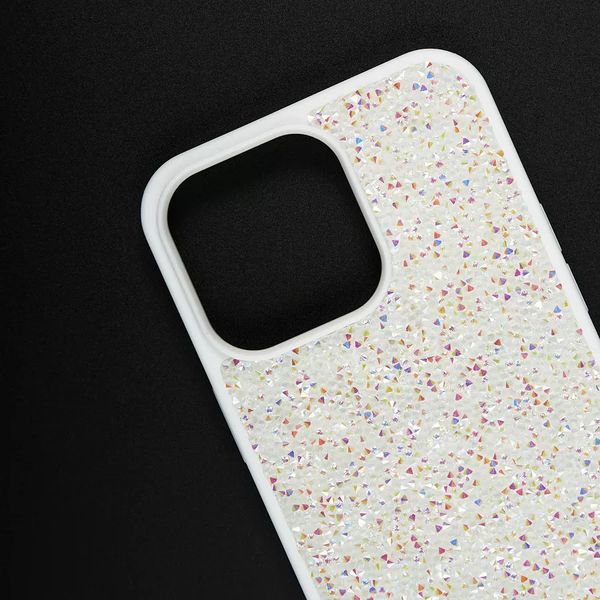 Чехол для iPhone 15 Pro Swarovski DIAMOND со стразами White 981076 фото