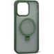 Чехол Matt Guard MagSafe Case для iPhone 13 Pro Dark Green кольцо подставка 1-15054 фото 1