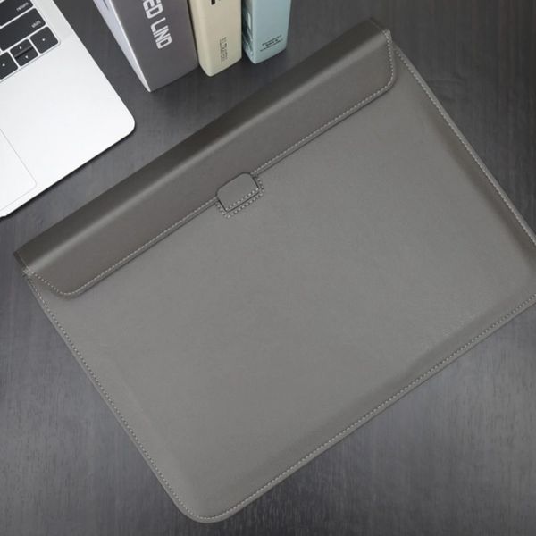 Чехол-конверт подставка Leather PU для MacBook 13.3 Grey 8-00001 фото