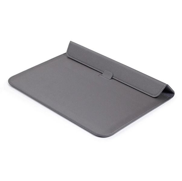 Чохол-конверт підставка Leather PU для MacBook 13.3 Grey 8-00001 фото