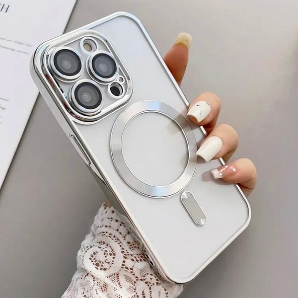 Чехол Shining With Magsafe for iPhone 11 Pro Max Silver 1-14116 фото