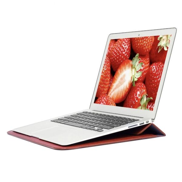 Чехол-конверт подставка Leather PU для MacBook 13.3 Red 8-00003 фото