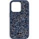 Чохол для iPhone 11 Swarovski DIAMOND зі стразами та мікрофіброю Dark Blue SI11402 фото