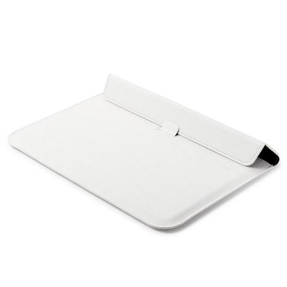 Чехол-конверт подставка Leather PU для MacBook 13.3 White 8-00004 фото