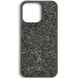 Чохол для iPhone 11 Swarovski DIAMOND зі стразами та мікрофіброю Dark Grey SI11403 фото