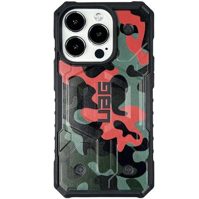 Удароміцний чохол UAG Pathfinder Сamouflage with MagSafe для iPhone 12 Pro Max Orange-Green 3848400000001 фото