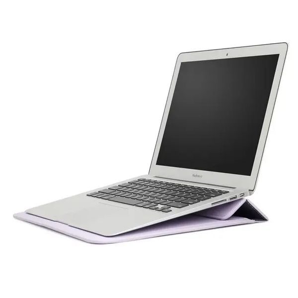 Чехол-конверт подставка Leather PU для MacBook 13.3 Light Purple 8-00005 фото