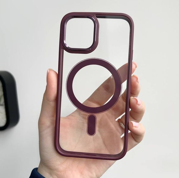 ЧохоЧохол Crystal Guard Case with MagSafe для IPhone 12 / 12 Pro Marsala 505175 фото