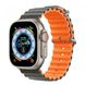 Ремінець Ocean Band для Apple Watch 42mm / 44mm / 45mm / 49mm Gray-Orange 4-00037 фото