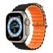 Ремінець Ocean Band для Apple Watch 42mm / 44mm / 45mm / 49mm Black-Orange 4-00038 фото