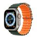 Ремінець Ocean Band для Apple Watch 42mm / 44mm / 45mm / 49mm Pine Green-Orange 4-00040 фото