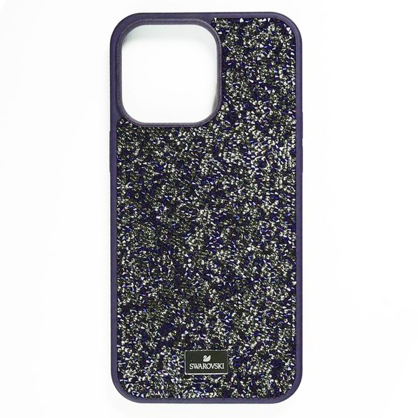 Чехол для iPhone 14 Pro Max Swarovski DIAMOND со стразами Deep Purple 723136 фото