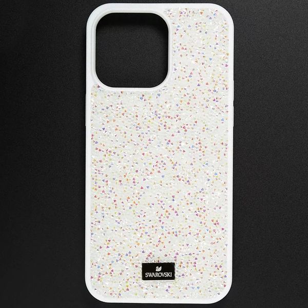 Чехол для iPhone 14 Pro Swarovski DIAMOND со стразами White 490236 фото