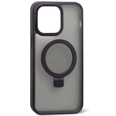 Чохол Matt Guard MagSafe Case для iPhone 14 Pro Max Black кільце підставка 1-15023 фото