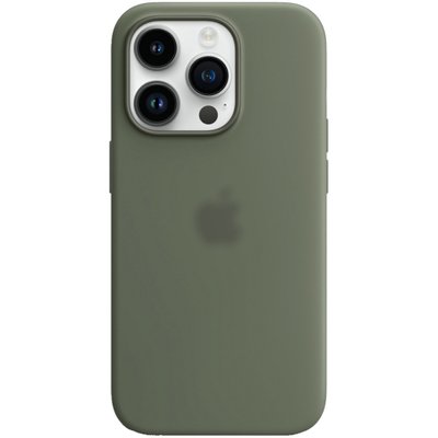 Чохол Silicone Case Full with MagSafe OEM для iPhone 14 PRO MAX Olive 5102 фото