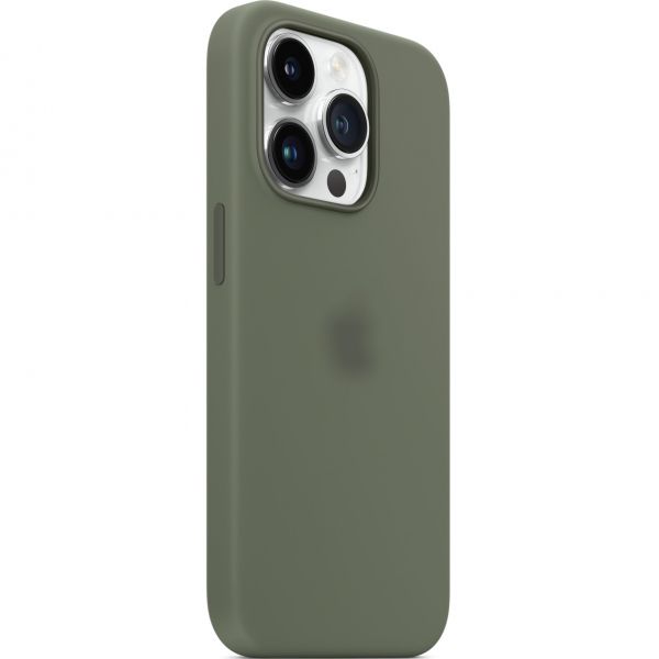 Чехол Silicone Case Full with MagSafe OEM для iPhone 14 PRO MAX Olive 5102 фото