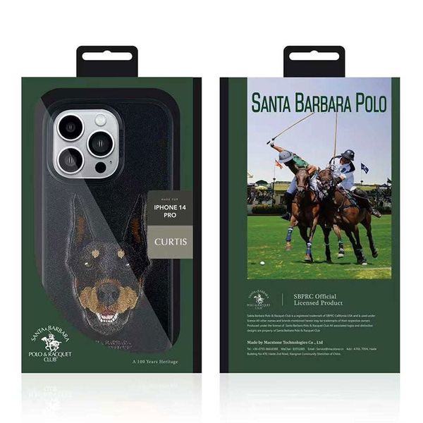 Чохол для iPhone 15 Pro POLO Santa Barbara “CURTIS” Black 1121 фото