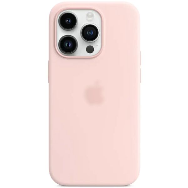 Чехол Silicone Case Full with MagSafe OEM для iPhone 14 PRO MAX Chalk Pink 5103 фото