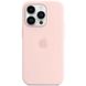 Чехол Silicone Case Full with MagSafe OEM для iPhone 14 PRO MAX Chalk Pink 5103 фото 1