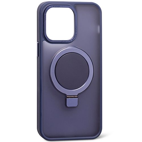 Чохол Matt Guard MagSafe Case для iPhone 14 Pro Dark Blue кільце підставка 1-15029 фото