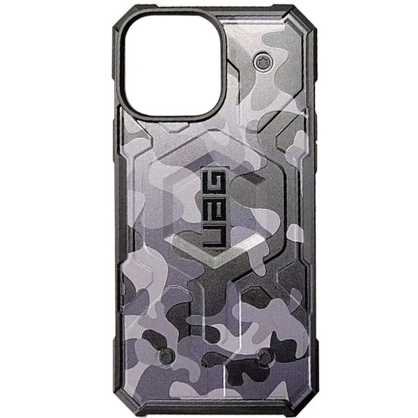 Ударопрочный чехол UAG Pathfinder Сamouflage with MagSafe для iPhone 13 Black-Gray 3848500000000 фото