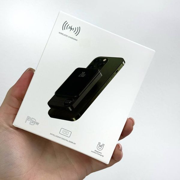 Внешний аккумулятор Power Bank Q9 MagSafe 20W 10000 mAh Black 10-0001 фото