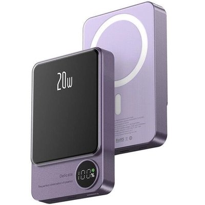 Зовнішній акумулятор Power Bank Q9 MagSafe 20W 10000 mAh Purple 10-0003 фото