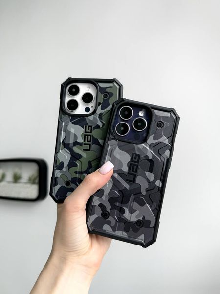 Ударопрочный чехол UAG Pathfinder Сamouflage with MagSafe для iPhone 12 Pro Max Black-Gray 3848380000008 фото